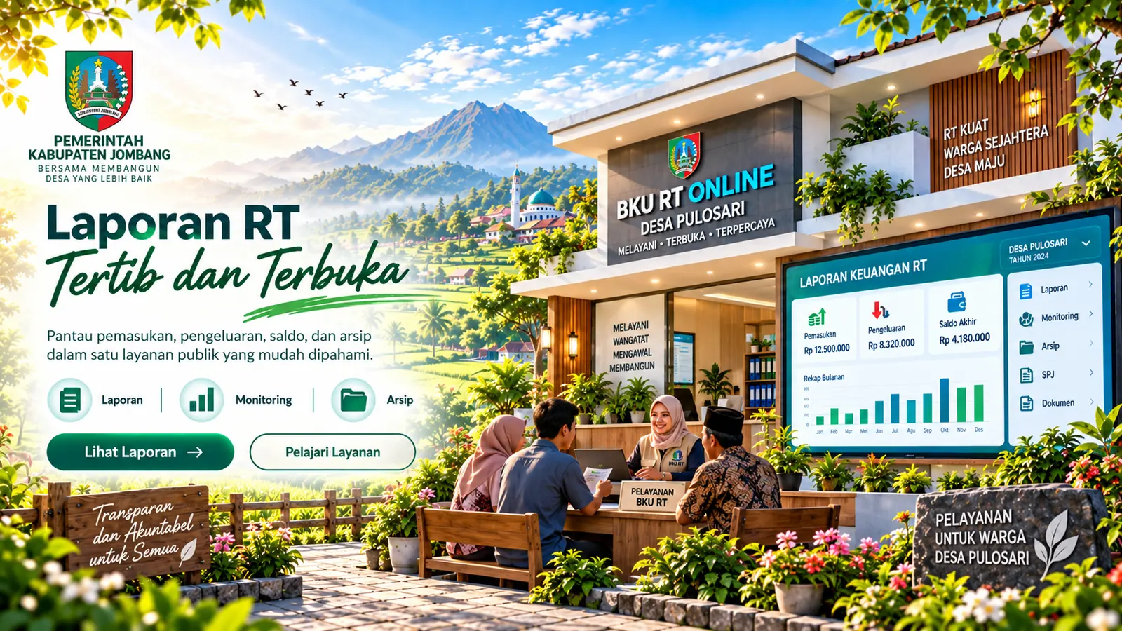 Laporan RT Tertib dan Terbuka