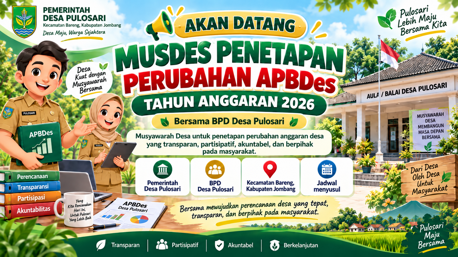 Musdes Penetapan Perubahan APBDes Tahun Anggaran 2026