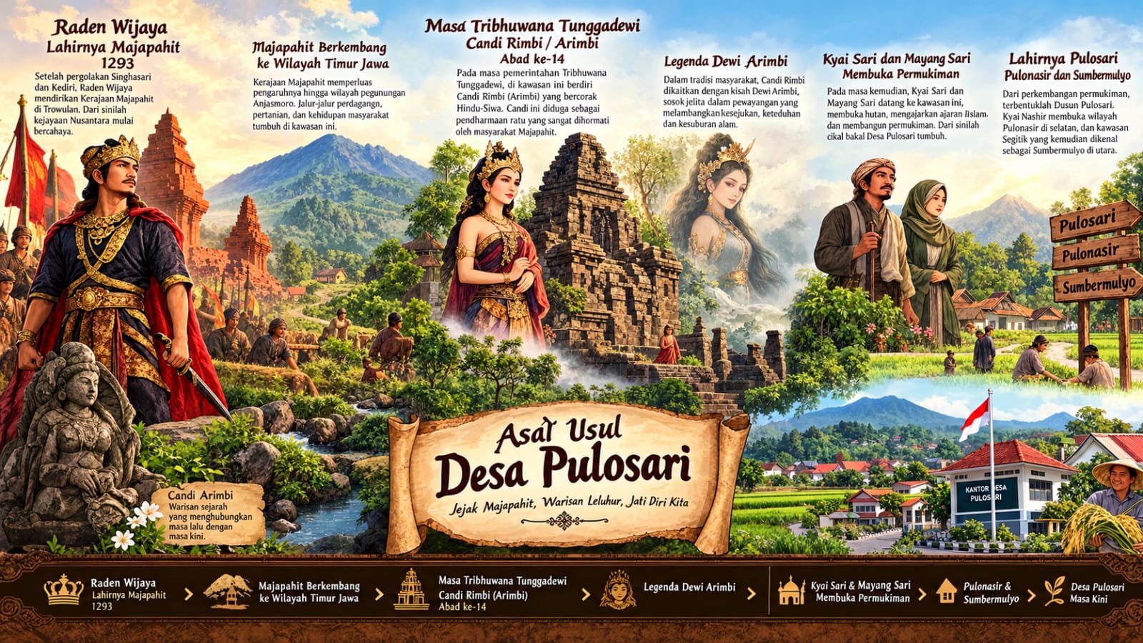 JEJAK SEJARAH DAN LEGENDA: DARI MAJAPAHIT HINGGA ASAL-USUL DESA PULOSARI